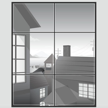 2023 | &quot;Grayscale Gazing&quot; Vector Illustration