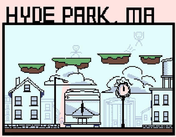 2023 | Pixel art Hyde Park illustration