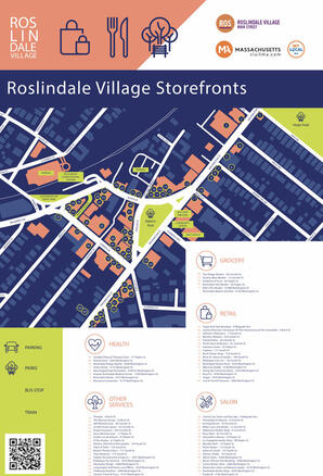Roslindale Village Map 1/2 | 2022